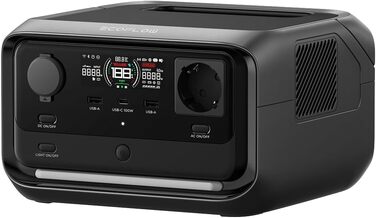 Портативна електростанція EcoFlow RIVER 3 Plus 245 Wh LFP, 600 W, GaN, UPS, для кемпінгу та ванів (відновлена)