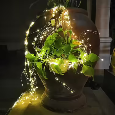 Світлодіодна водоспадна гірлянда Gresonic 300 LED, тепле біле світло, водонепроникна, для вулиці та дому, для лійки, дитячої кімнати, кемпінгу, балкона, декор для інтер'єру та екстер'єру