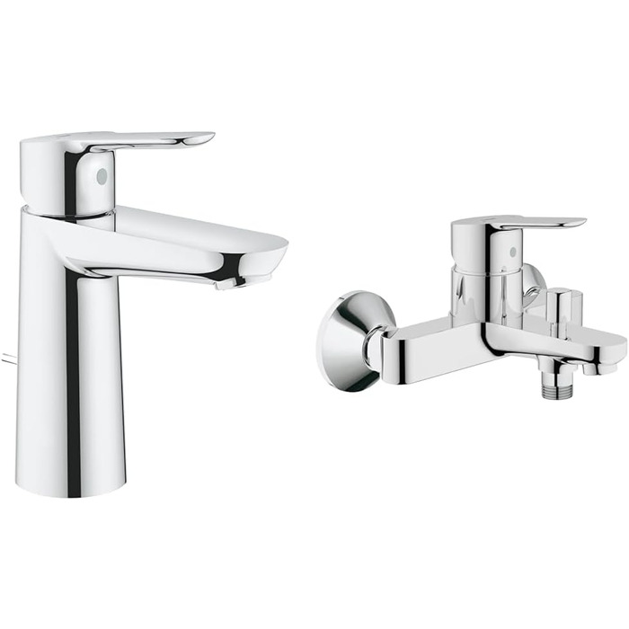 Змішувач для ванни Grohe BauEdge, хром, з підключенням S, 23334000