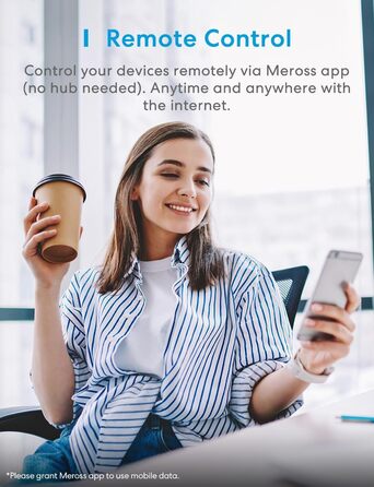 Приліжковий світильник meross Wi-Fi, сумісний з Apple HomeKit, Alexa, Google з регулюванням яскравості, RGBCW, сенсорний.