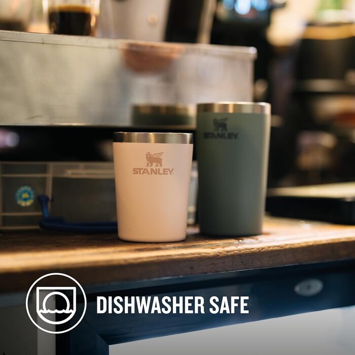 Термокружка Stanley Cafe To Go - 0.23L, чорна - нержавіюча сталь, 4 години тепла, 5 годин холоду