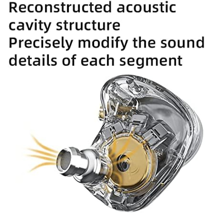 Внутрішньоканальний монітор LINSOUL KZ ZAS 7BA1DD, HiFi Bass, Ігрові навушники, Hybrid IEM, знімний кабель