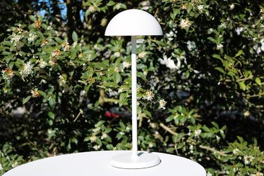 LED-лампа LUCIDE JOY - перезарядна настільна лампа для дому та вулиці, IP54, 1.5W, 3000K, біла