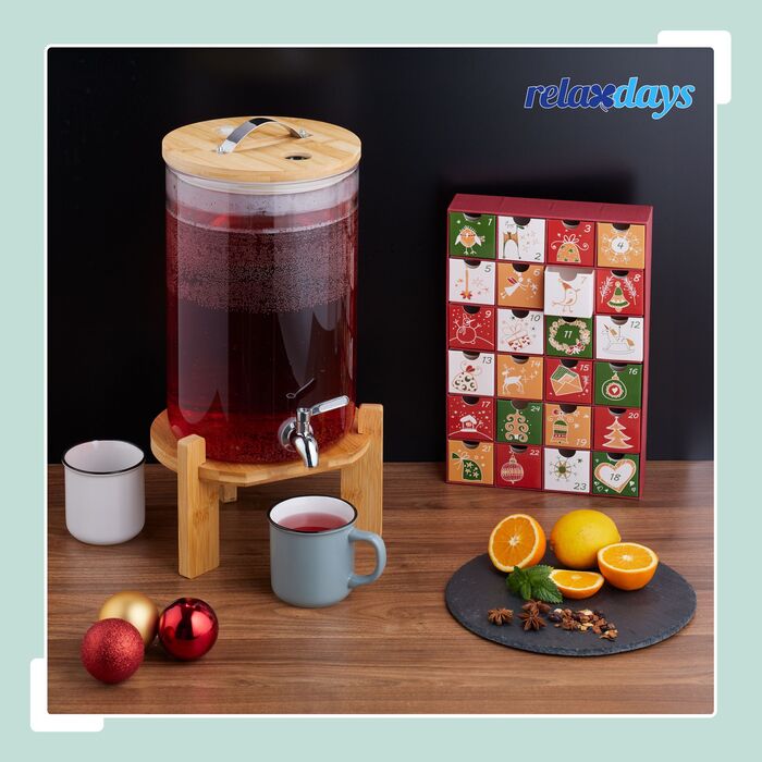 Дозатор для напоїв Relaxdays для холодних та гарячих напоїв