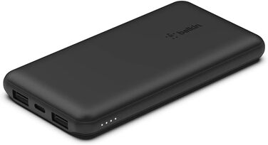 МАг, 1 порт USB-C і 2 порти USB-A, 15 Вт, чорний, 10 000