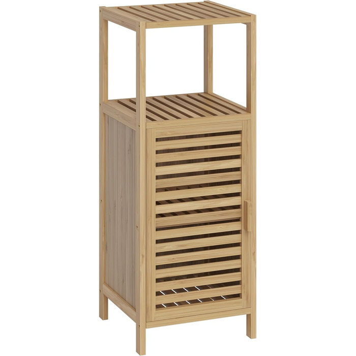 Шафа для ванної кімнати Bellamio Newa Badregal – бамбукова шафа з 5 полицями, 140x33x33 см