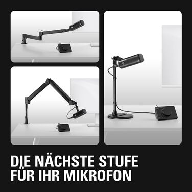 Elgato Wave DX — динамічний XLR-мікрофон для подкастів, стрімінгу та трансляцій, кардіоїдна діаграма, шумозаглушення, не потребує підсилювача, сумісний з Mac/PC