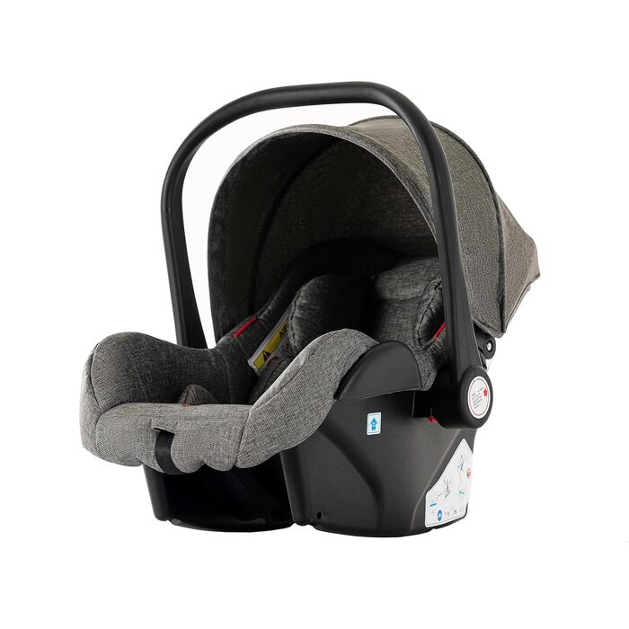 Дитяча коляска MoLi 3 в 1 V9 Dark Grey: комплект, обертовий ручки, люлька, прогулянкова, шасі з алюмінію, складна, великий розмір