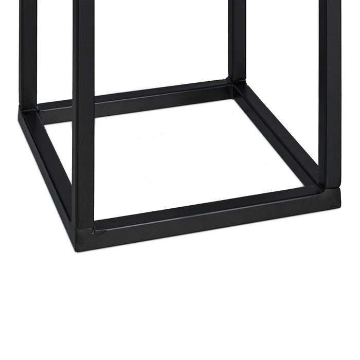 Стильна металева полиця для дров Relaxdays