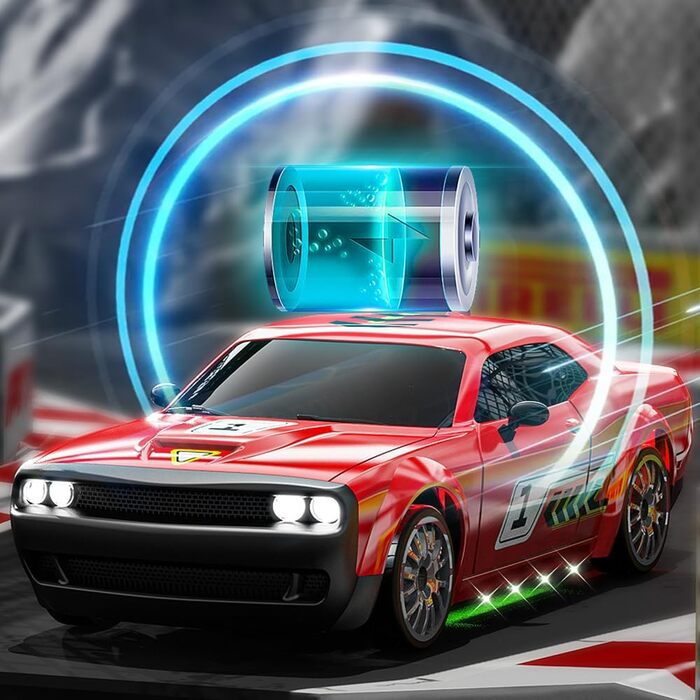 RC Дрифт-кар 1:20 для дітей, 2.4Ghz, LED, 15км/год, 4WD, червоний (2 батареї)