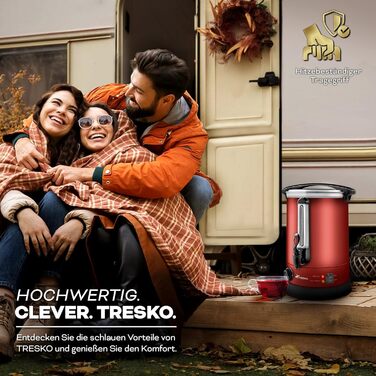 Електричний казанок для глінтвейну TRESKO® на 30 літрів з нержавіючої сталі (2500W)