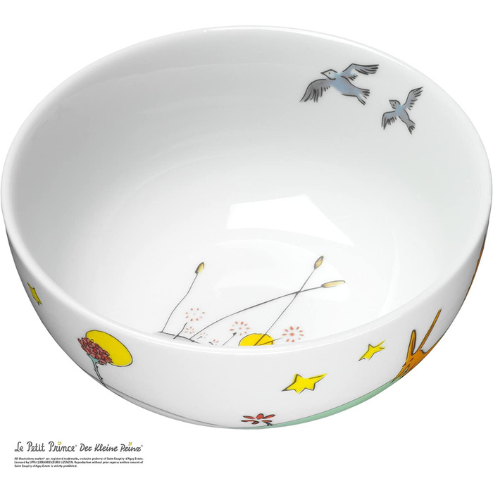 Набір дитячого посуду WMF Der Kleine Prinz, 6 предметів, з нержавіючої сталі Cromargan, для дітей від 6 років, придатний для миття в посудомийній машині