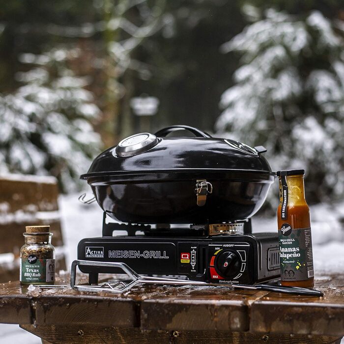 Газовий набір для кемпінгу ACTIVA Meisen з грилем та валізами | Преміум якість