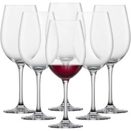 Келих для червоного вина SCHOTT ZWIESEL Bordeaux Classico (набір з 6 штук), класичні келихи для червоного вина, склянки з трітану Кришталева посудомийна машина, зроблено в Німеччині (посилання. Без 106226)