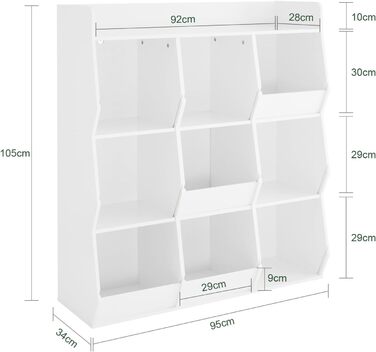 Полиця для дитячих книжок SoBuy Montessori, зелена, 80x104x34 см (KMB55-K-GR)
