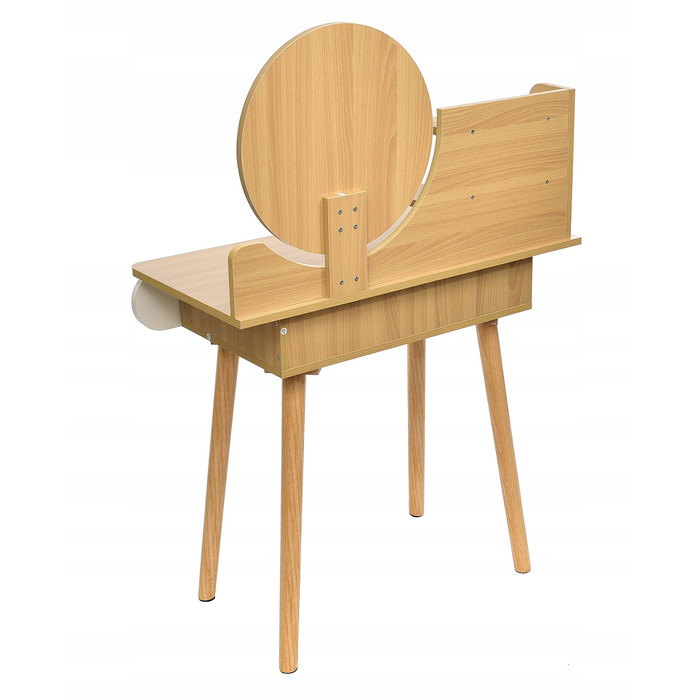 Туалетний столик Jumi, світлий дуб, матовий, 80 x 122 x 40 см