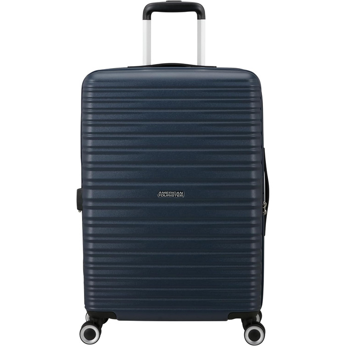 Набір валіз American Tourister Aerotech (3 шт.): ручна, середня, велика, розширювана, з TSA-замком, блакитний (Металевий Navy)