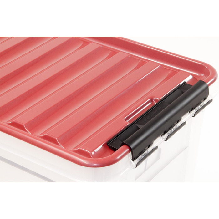 Коробка для новорічних кулі - ялинкових прикрас та декору (61 літр), червона