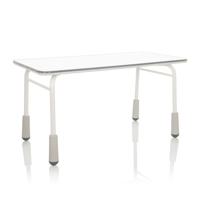 Дитячий стіл KID GRO T 120x60 см, регульована висота, світло-сірий колір, hjh OFFICE