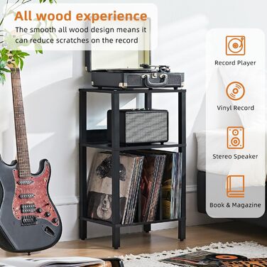 LELELINKY Стіл для принтера на колесах, мобільний двоярусний стійка для принтера, підставка для принтера з фіксуючими колесами, візок для принтера для офісу, факсу та дому, 52,5 x 40 x 36 см, Колір: Коричневий