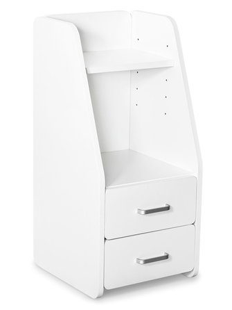 Тумбочка Mealux BD-C12 White з надбудовою (арт. BD-C12 W)
