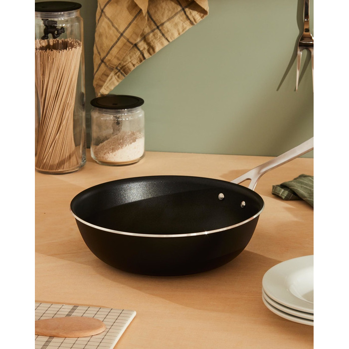 Сковорода глибина 28 см, чорні каструлі та сковорідки Alessi