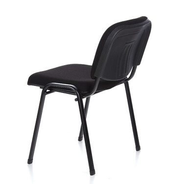 Крісло для відвідувачів / Конференційний стіл / Стільниця XT 600, набір 4 шт., чорний / чорний hjh OFFICE