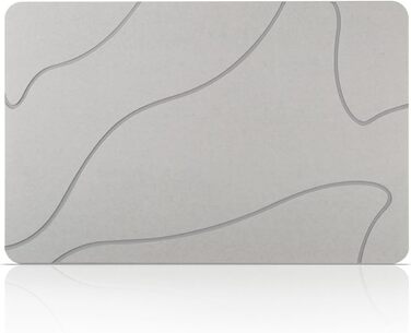 Діатомовий килимок для ванни нековзний, килимок для душу, килимок для ванни (39x60CM, світло-сірий)