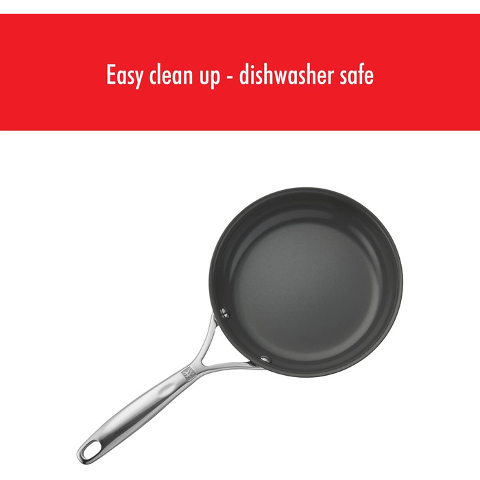 Набір сковорідок ZWILLING Spirit Energy 2 шт. (25.4 см, 30.5 см), нержавіюча сталь, керамічне покриття, антипригарні