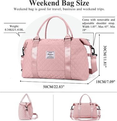 Дорожня сумка HYC00 50х30х18 см рожева