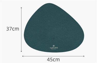 Набір підтарілок та підставки під склянку (6 шт.) з екошкіри, трикутної та овальної форми, бежевого кольору. Водостійкі, маслостійкі, термостійкі, з антиковзким покриттям.