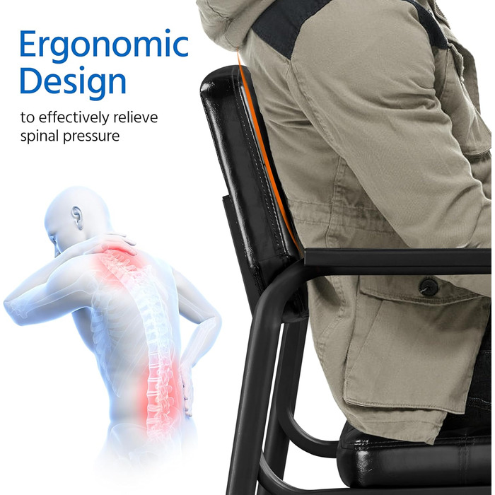 Крісла для гостей Yaheetech - 2 шт., чорні, з підлокітниками та спинкою, для вітальні, конференц-залу, їдальні, штучна шкіра, 58 x 60 x 85 см