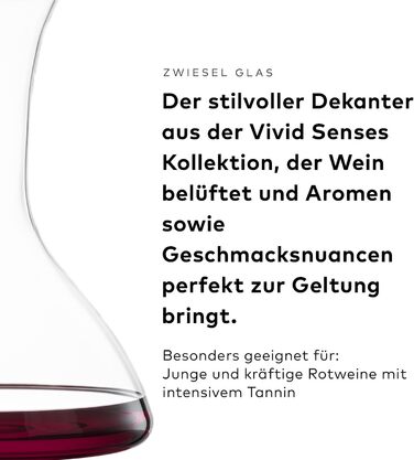Набір келихів для вина Zwiesel Glas Vivid Senses (2 шт.), німецька якість, Tritan-кристал, для фруктових вин, миючі в посудомийній машині