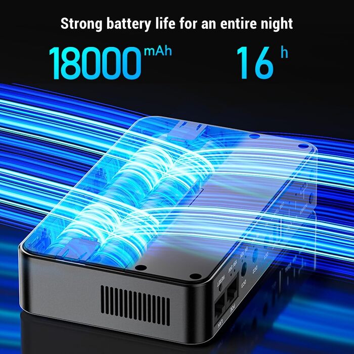 ДБЖ Mini UPS з акумулятором 10400mAh, 6 виходів для роутера, камери POE 15V/24V/USB 5V/9V/12V, компактний, для резервного живлення