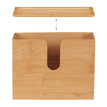 Диспенсер для паперових рушників Relaxdays з бамбука з кришкою