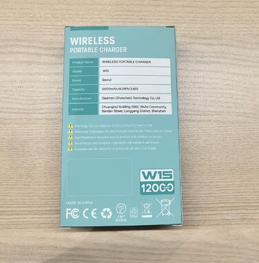 Магнітний павербанк Gxorul 12000mAh, PD 22.5 Вт, USB-C, LED дисплей для iPhone серії Black