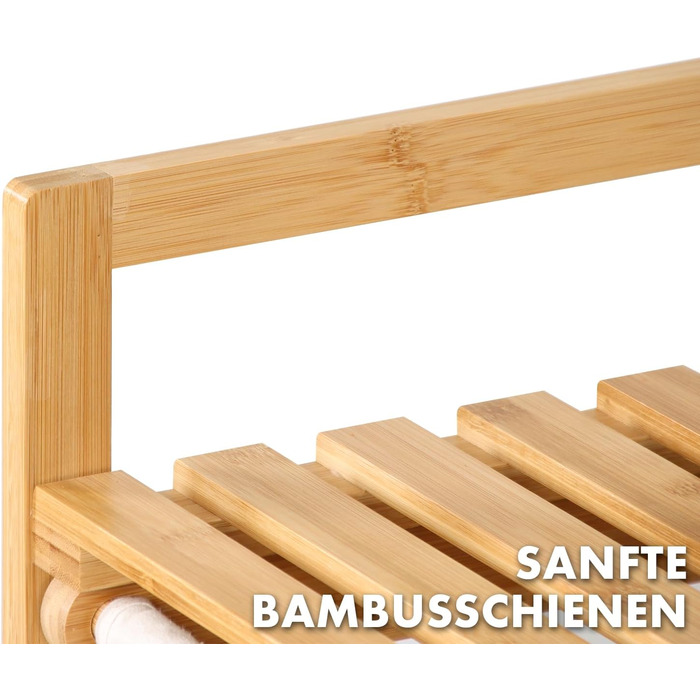 Кошик для білизни з бамбука Floordirekt Dakota з 2 відділеннями, 64л, коричневий