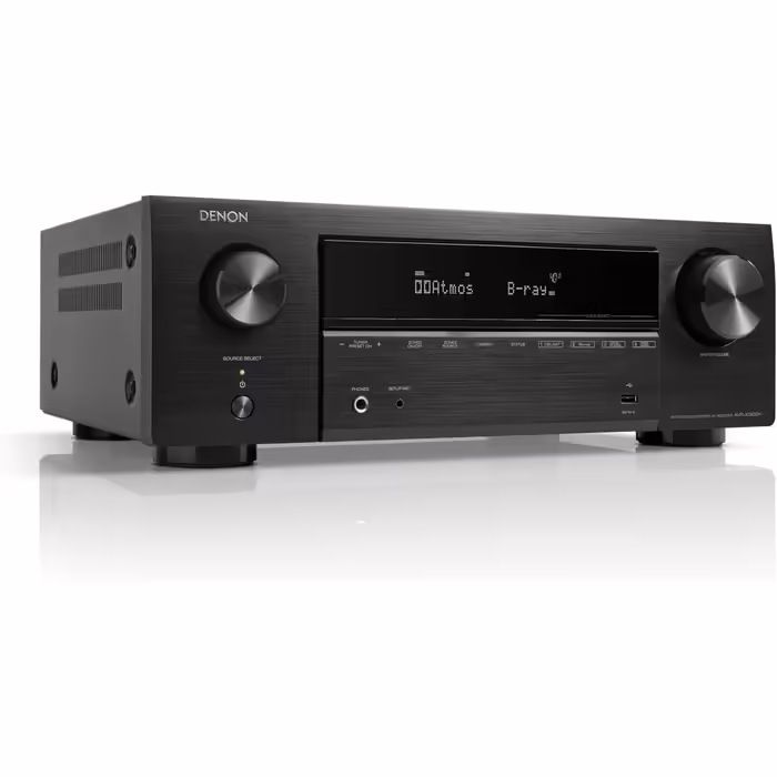 AV-ресівер Denon AVR-X1800H 7.2-канальний, Hi-Fi підсилювач із Dolby Atmos, DTS:X, 8K HDMI, Bluetooth, Wi-Fi, AirPlay 2, HEOS, Alexa, 6 HDMI входів, 1 вихід