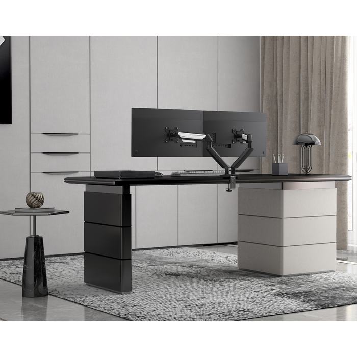 Настільне кріплення для монітора Anda Seat Stealth II Duo 17’’-32’’ Black & White