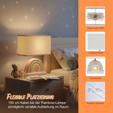 Настільна лампа Relaxdays 'Райдуга'