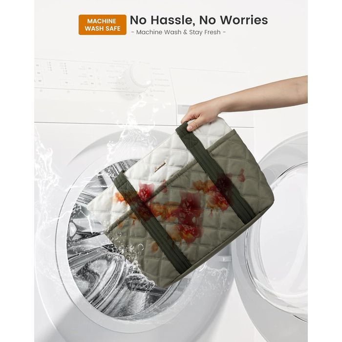 Сумка-шоппер LOVEVOOK: велика, легка, з відділенням для ноутбука 15.6