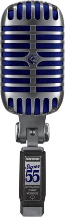Вокальний мікрофон Shure Super 55 Deluxe – вінтажний динамічний суперкардіоїдний Unidyne, легендарний дизайн, класичне звучання, міцний литий корпус