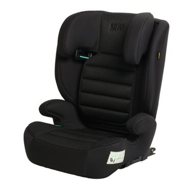 Автокрісло Novi Baby® James Premium i-Size ISOFIX для дітей 3,5-12 років, 100-150 см, регульоване, з підголівником, знімною спинкою (Чорний Go)