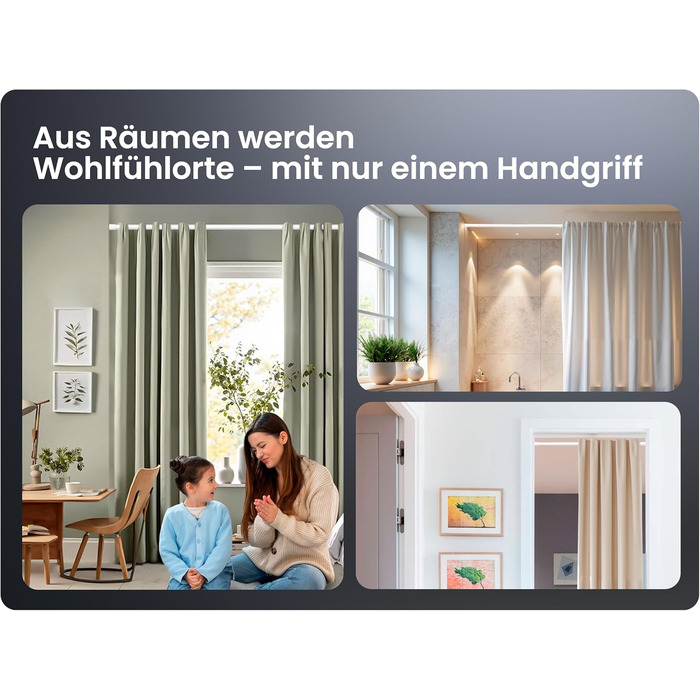 Штанга для душу без свердління 160-210 см, срібна, Ø 25 мм, телескопічна, з кріпленнями - для вікна, душу та перегородки