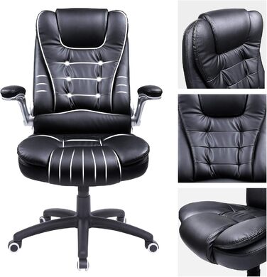 Крісло для керівника з оббивкою зі штучної шкіри за замовчуванням