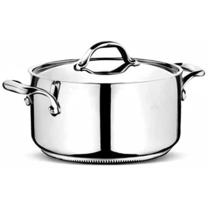 Каструля Lagostina Accademia Lagofusion з нержавіючої сталі, 16 см, з двома ручками та кришкою