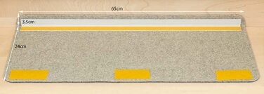 Килимки для сходів Kettelservice-Metzker Ramon прямокутні 15 шт 65х24 см антрацит