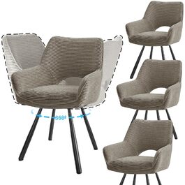 розмір: чотирьохмісні обертові стільці