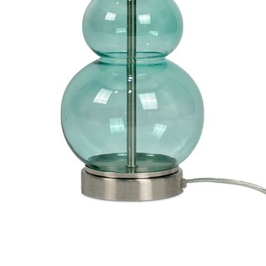 Лампа для столу Relaxdays зі скляною основою та тканинним абажуром