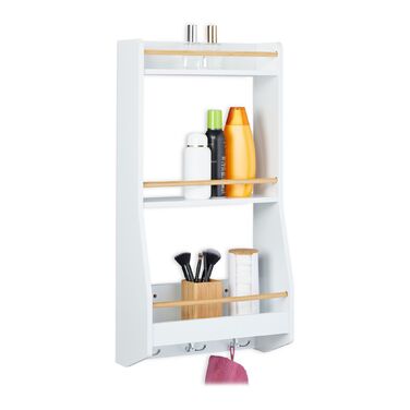 Поличка для стін з 6 гачками Relaxdays